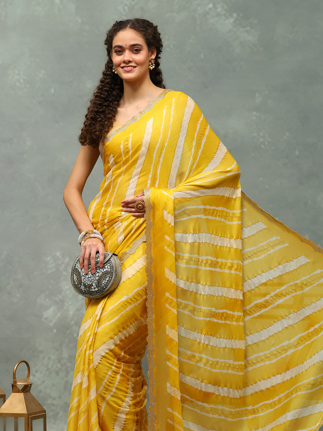 Digital Printed Chiffon Saree