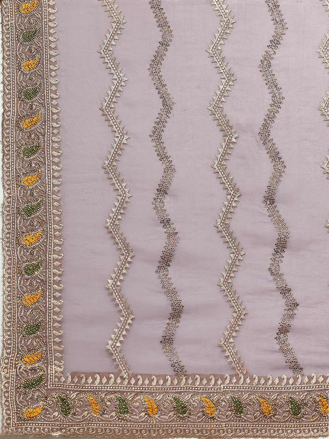 Embroidery Border Organza Saree