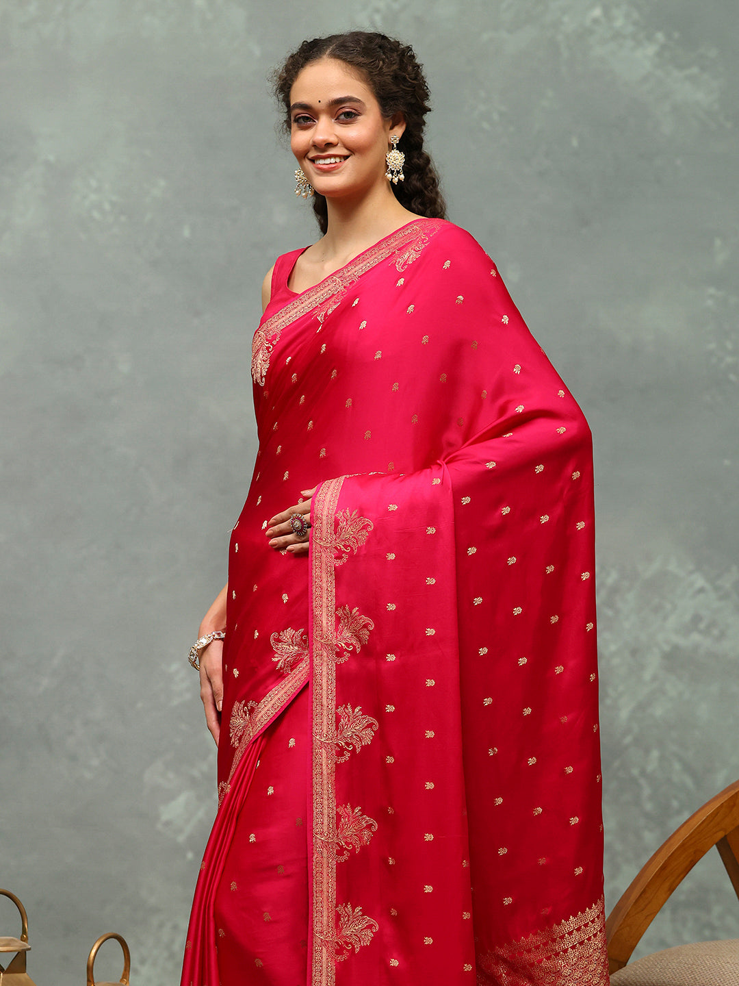 Woven Border Art Silk Saree
