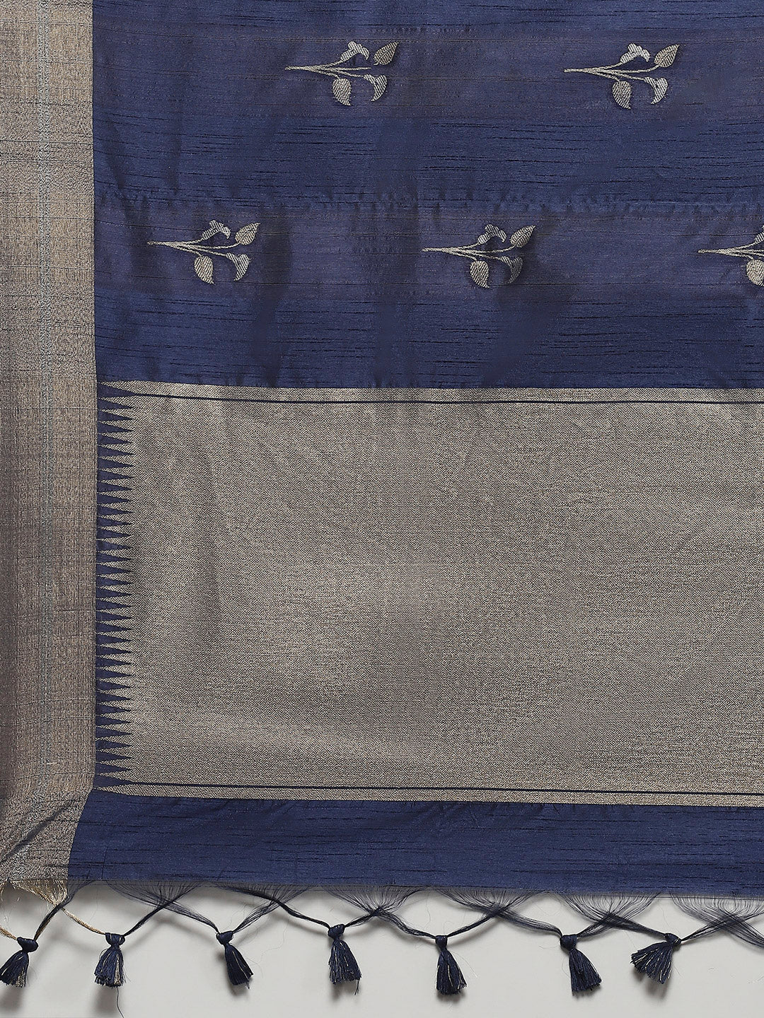 Woven Border Booti Art Silk Saree