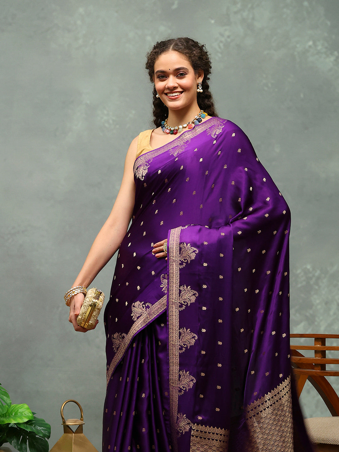 Woven Border Art Silk Saree