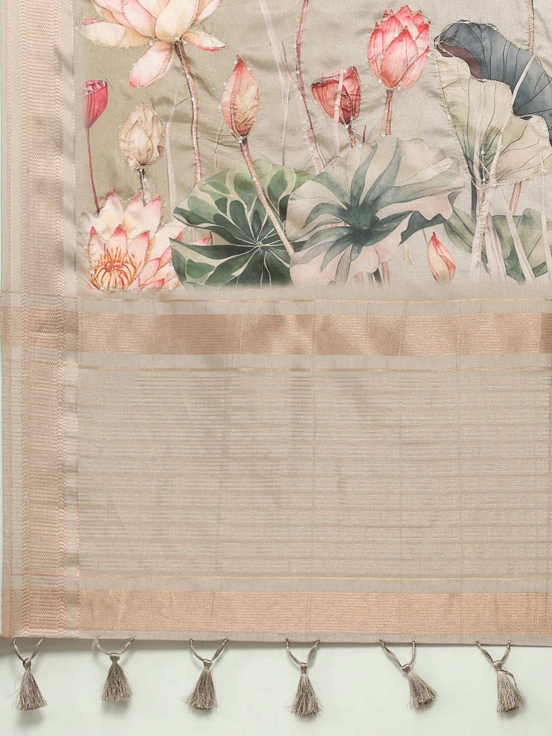 Printed Art Silk Woven Saree