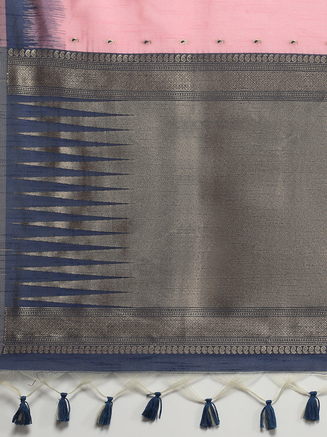 Woven Border Booti Art Silk Saree