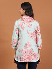 Printed Cotton Blend Kurta