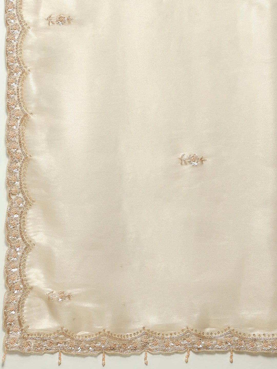 Sequence Embroidery Tissue Saree