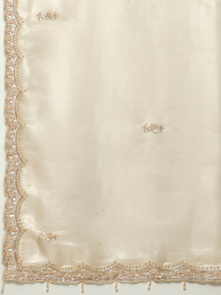 Sequence Embroidery Tissue Saree