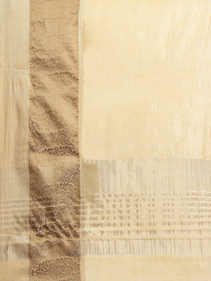 Zari Border Booti Art Silk Woven Saree
