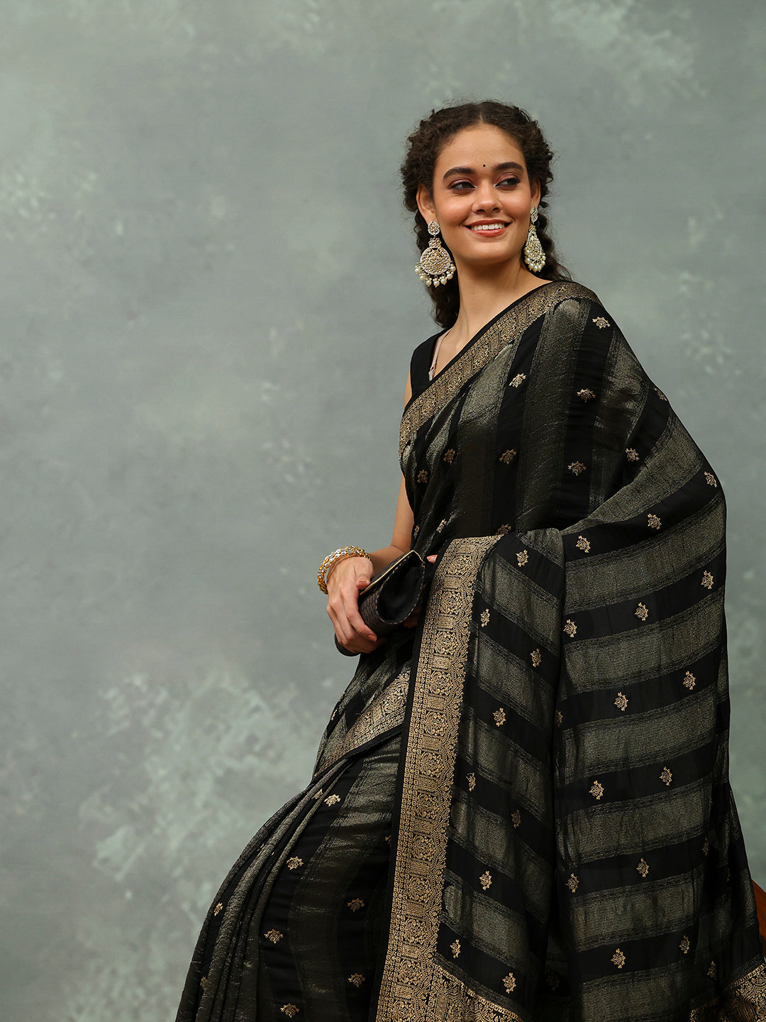 Woven Border Tissue Saree