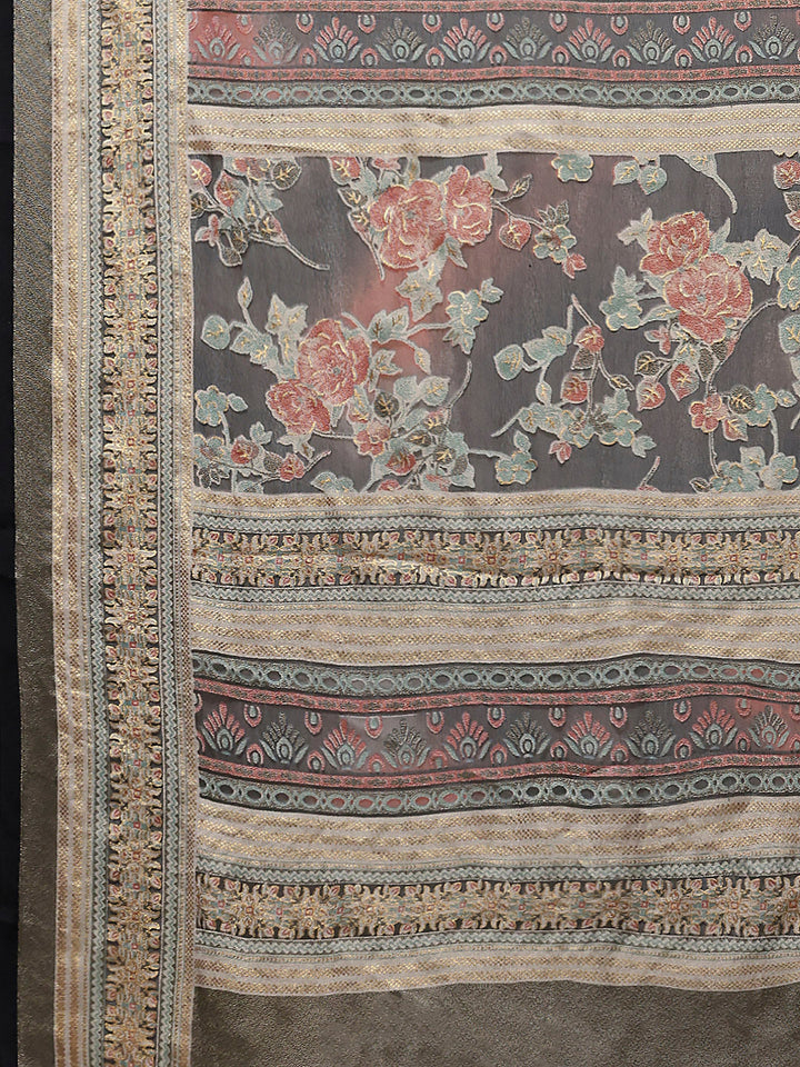 Digital Printed Georgette Saree