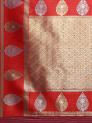 Zari Jaal Woven Art Silk Saree
