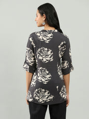 Printed Cotton Blend Shirt