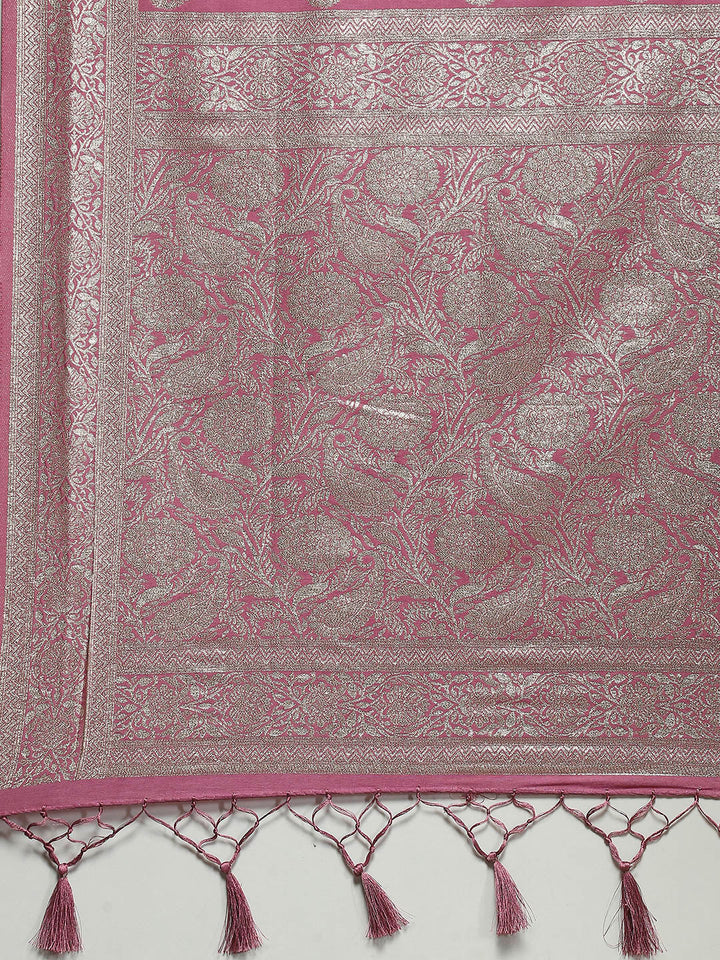 Zari Border Woven Art Silk Saree
