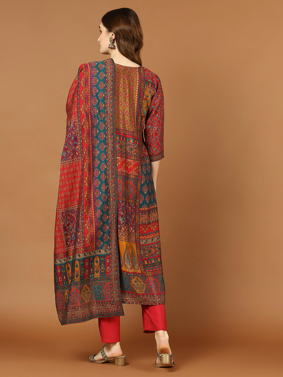 Digital Print Muslin Kurta With Pant &amp; Dupatta