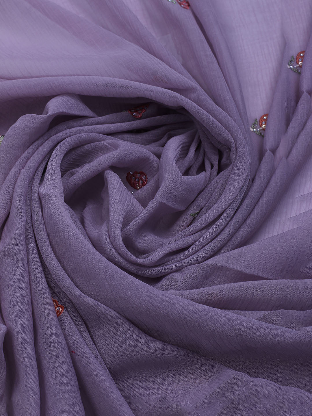 Embroidered Chiffon Unstitched Suit With Dupatta