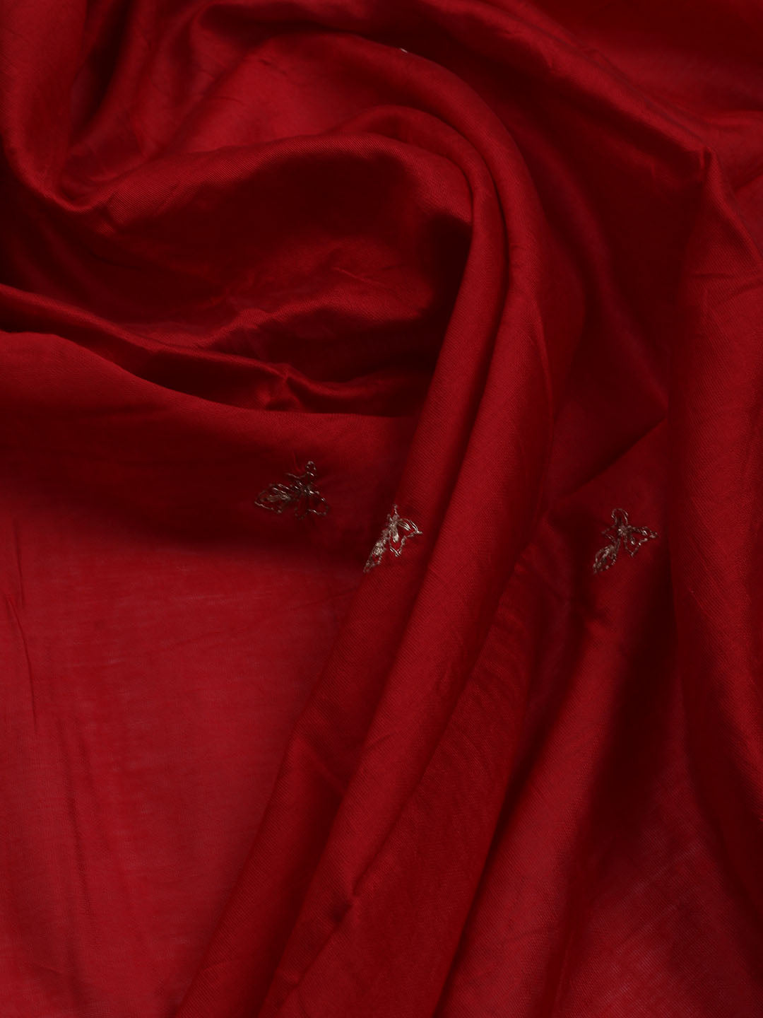 Neck Embroidered Cotton Blend Unstitched Suit With Dupatta