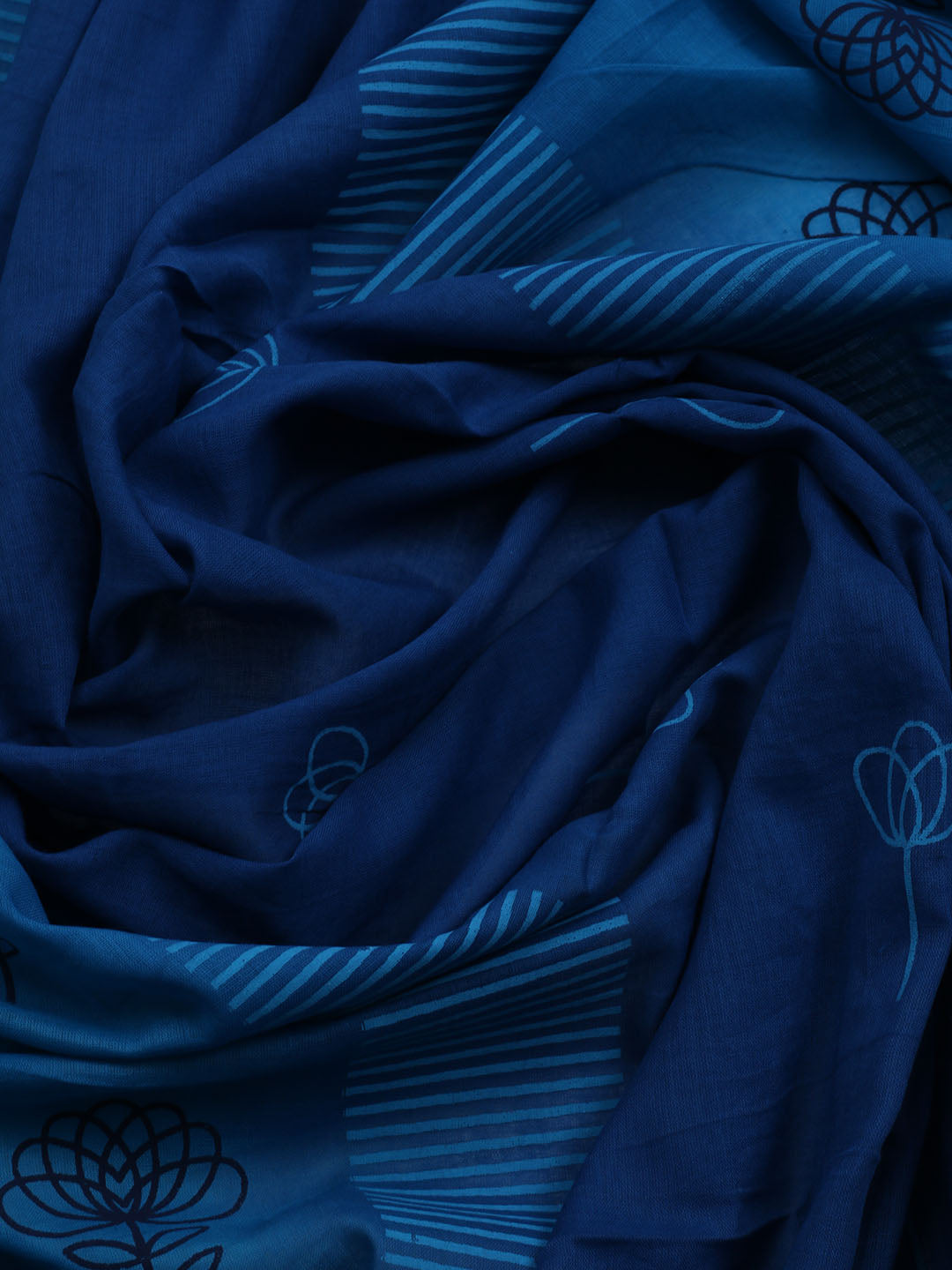 Neck Embroidered Cotton Blend Unstitched Suit With Dupatta