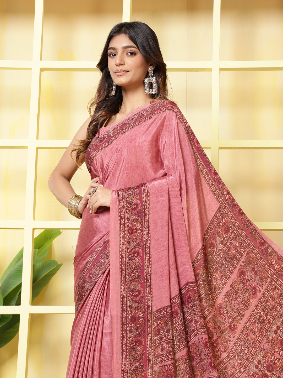 Digital Printed Crepe Saree