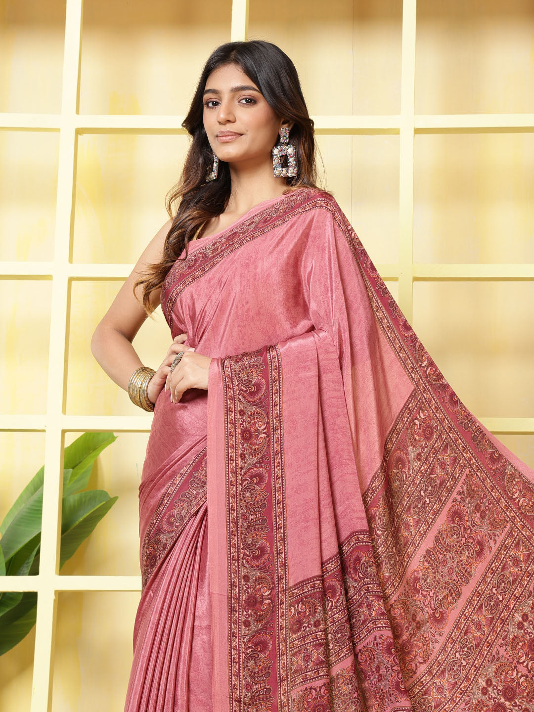 Digital Printed Crepe Saree