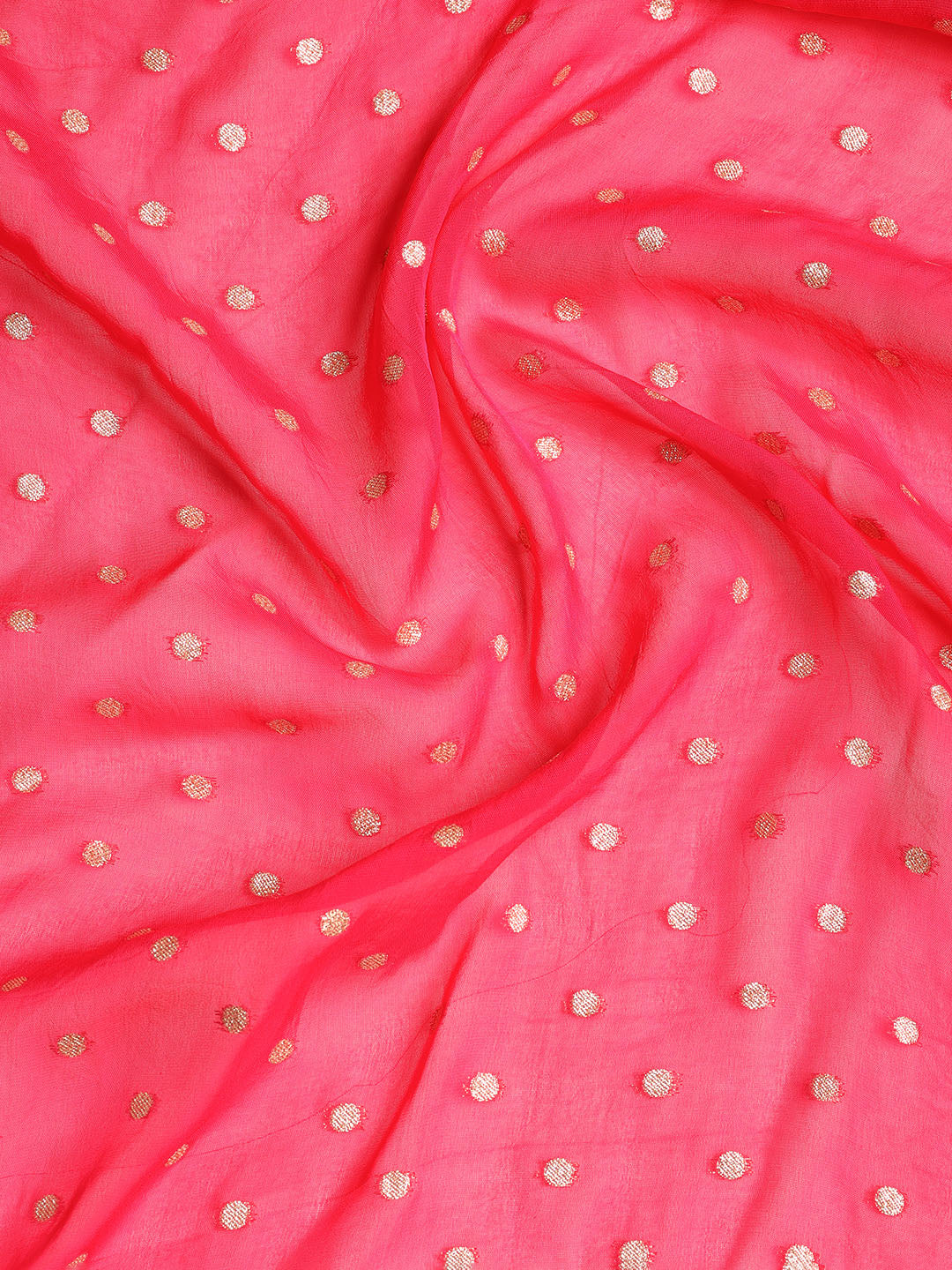 Neck Embroidered Georgette Unstitched Suit With Dupatta