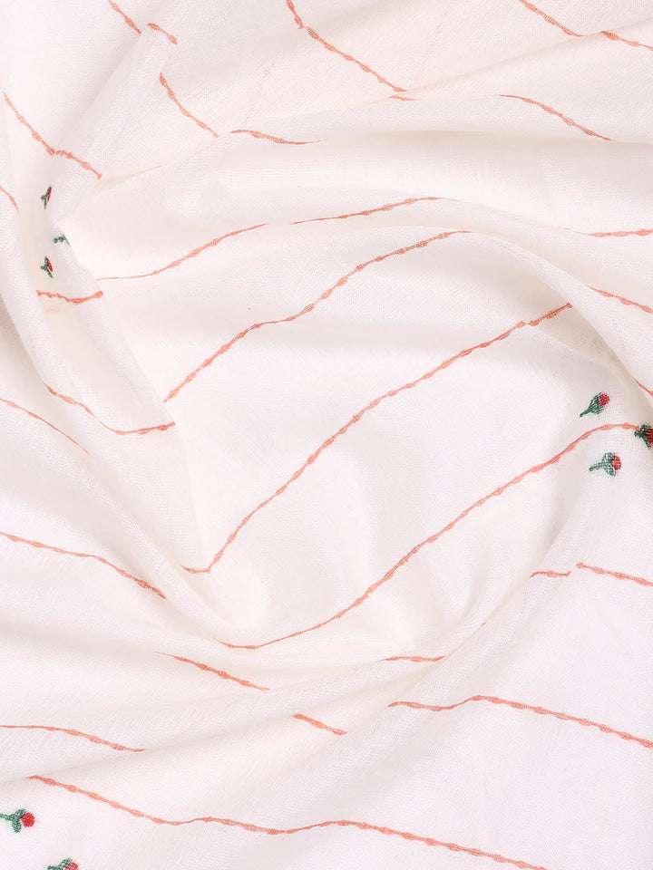 Printed Cotton Blend Unstitched Suit With Dupatta
