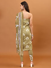 Neck Patti Printed Cotton Unstitched Suit Piece With Dupatta