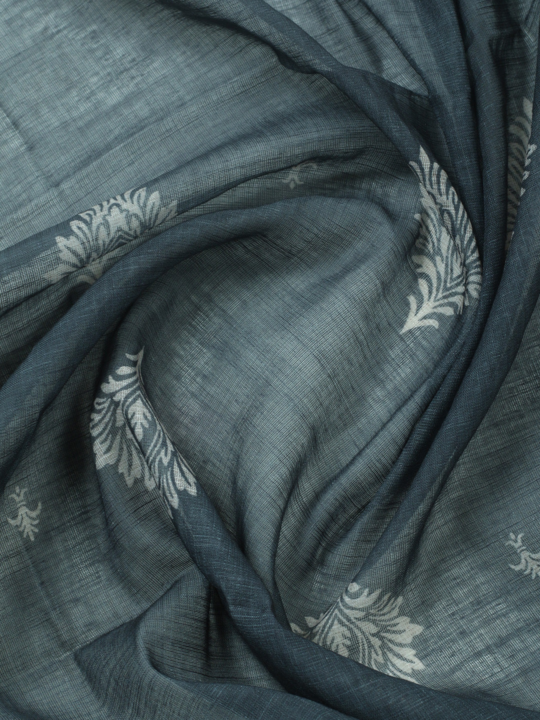 Embroidered Cotton Blend Unstitched Suit With Pant &amp; Dupatta