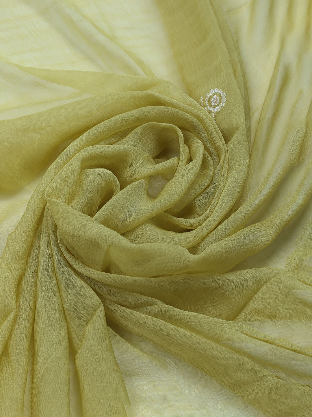 Embroidered Crepe Unstitched Suit With Dupatta