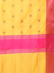 Zari Jaal Border Booti Woven Cotton Saree