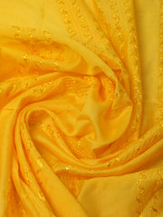 Neck Embroidery Chanderi Unstitched Suit Piece With Dupatta