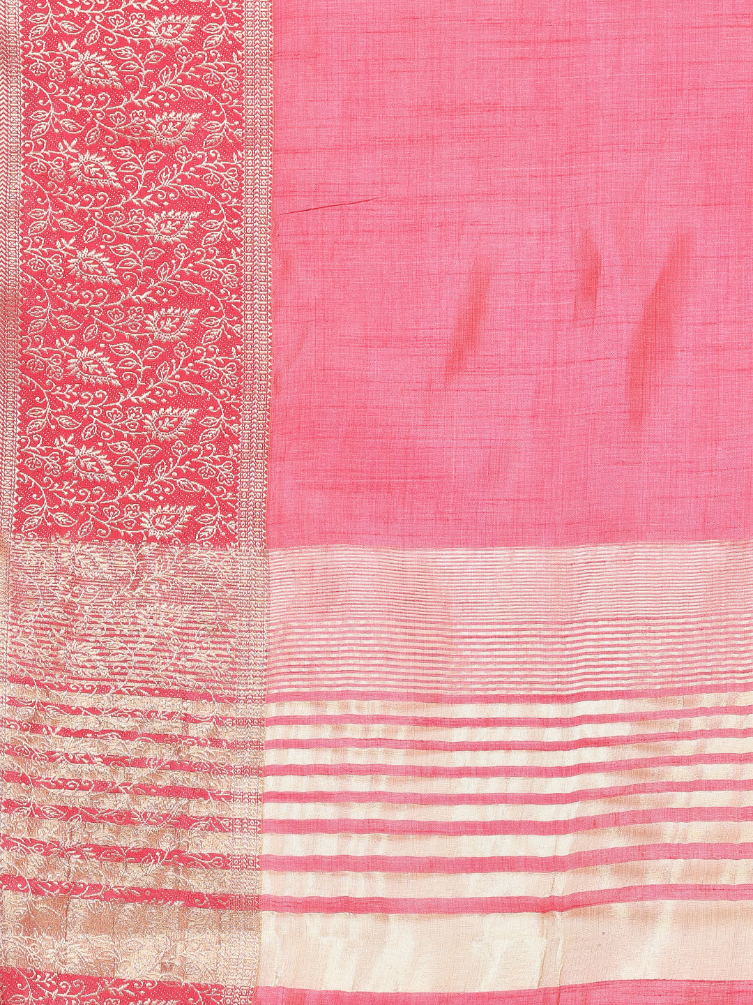 Resham Zari Border Art Silk Woven Saree