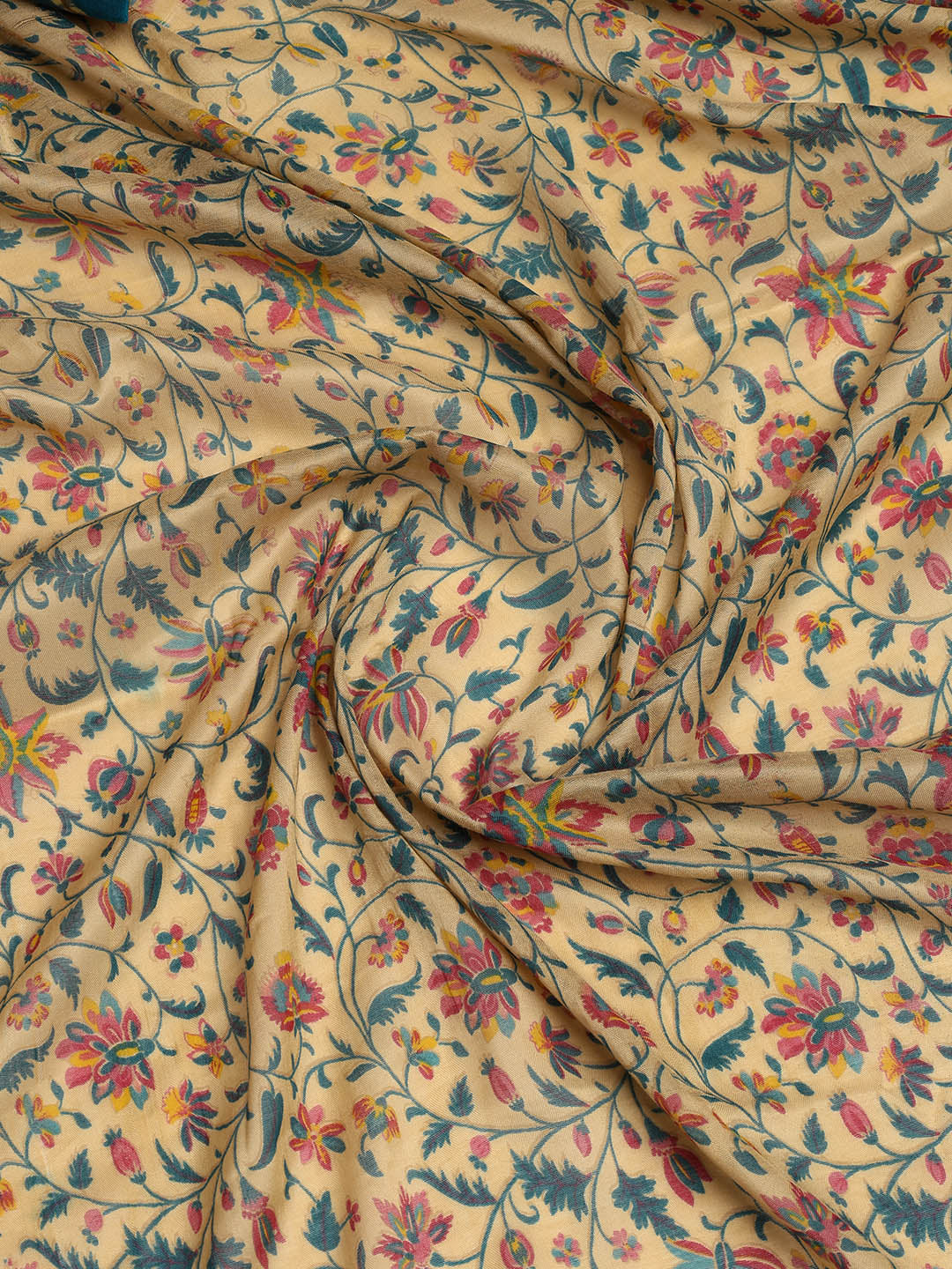 Printed Cotton Blend Unstitched Suit With Dupatta