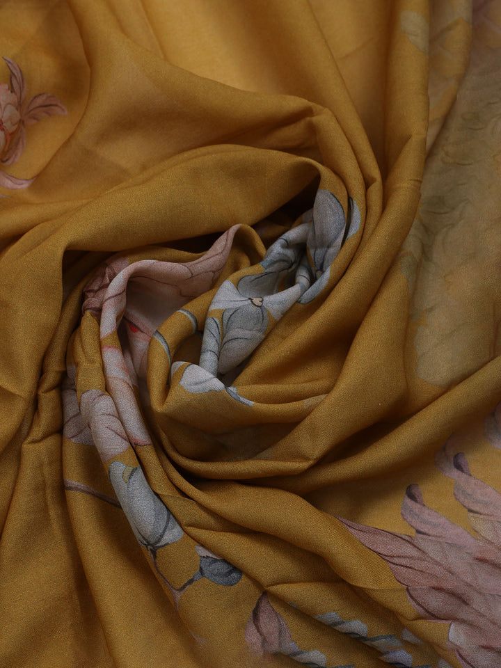 Printed Muslin Unstitched Suit With Dupatta