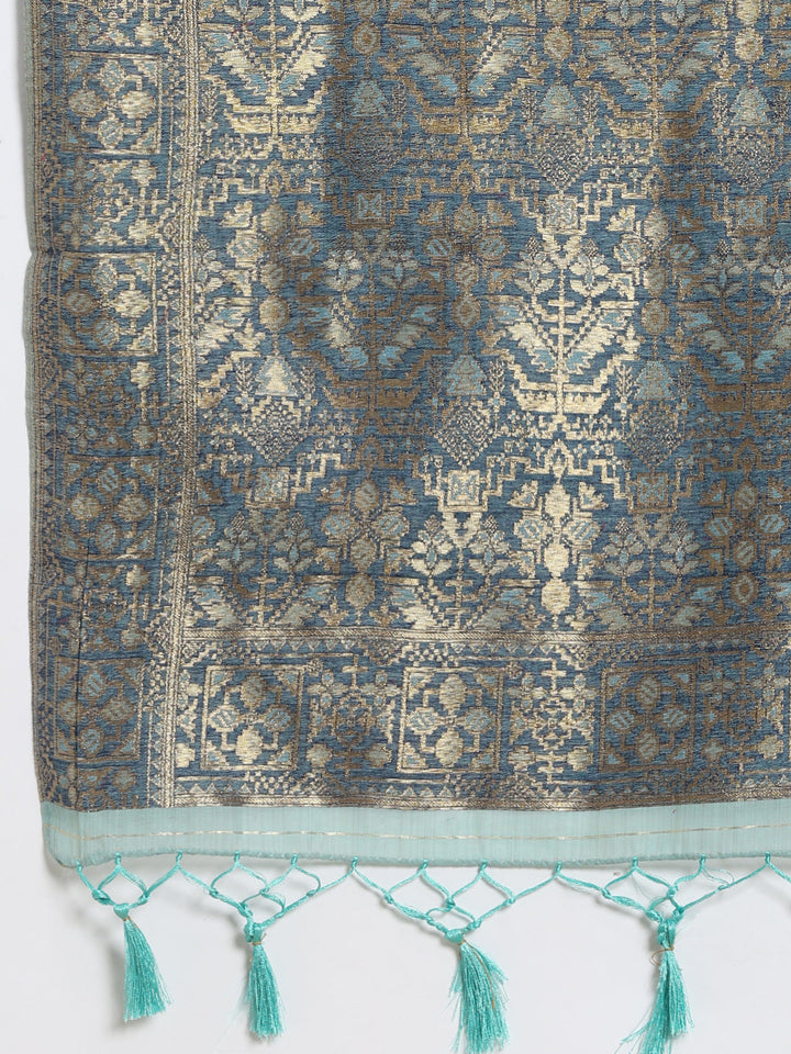 Zari Jaal Art Silk Woven Saree