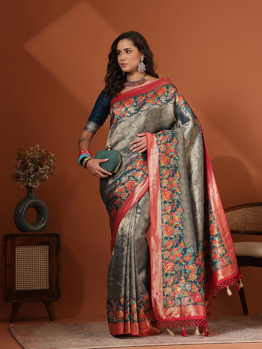 Woven Design Dola Silk Saree