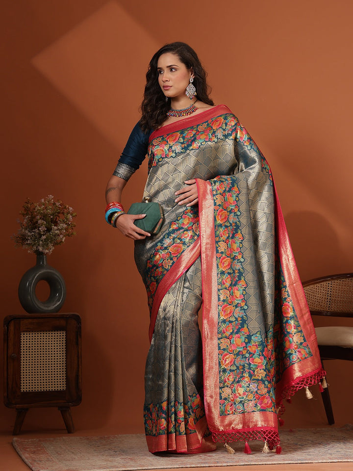 Woven Design Dola Silk Saree