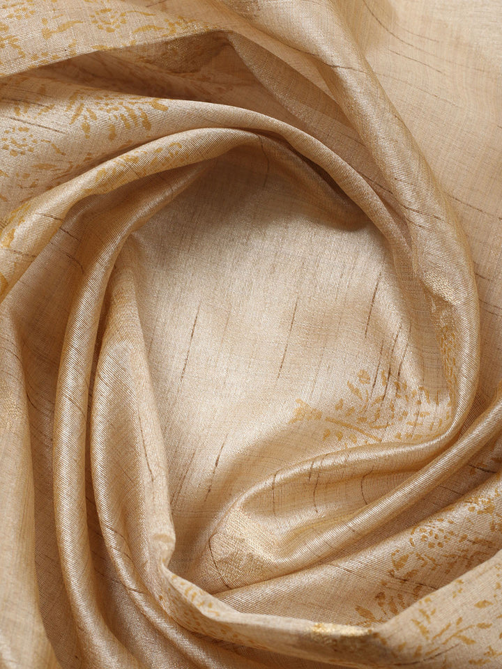 Printed Cotton Blend Unstitched Suit With Pant &amp; Dupatta