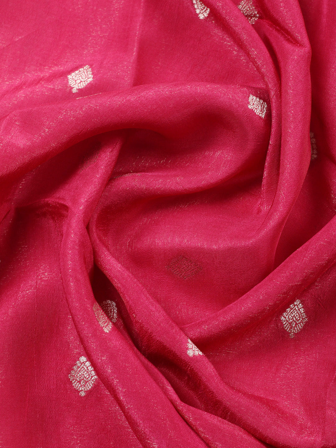 Woven Design Chanderi Unstitched Suit With Pant &amp; Dupatta