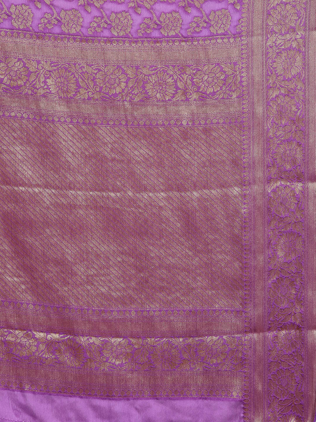 Zari Border Woven Chiffon Saree