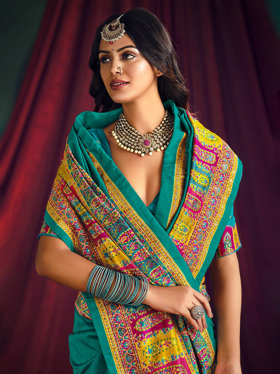 Printed Art Silk Saree