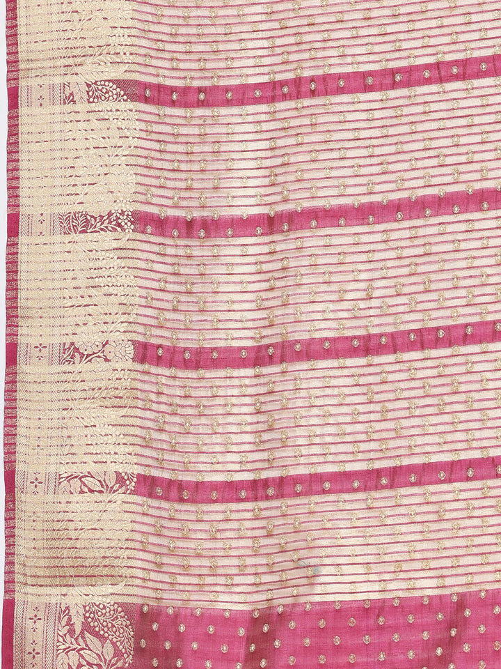 Zari Border Art Silk Woven Saree