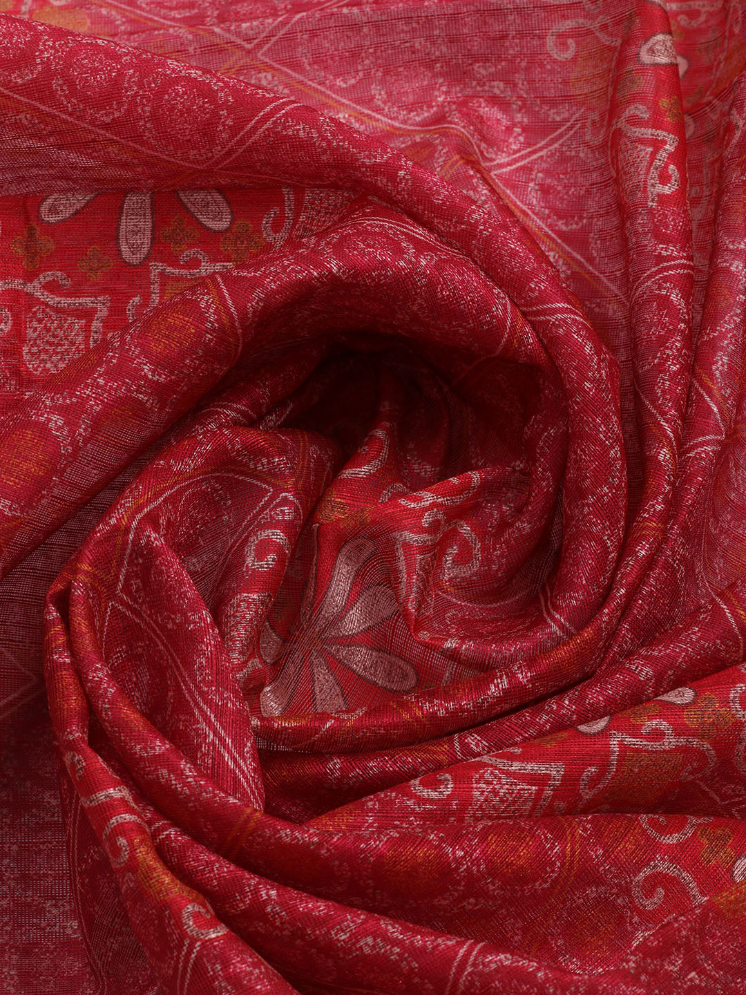 Embroidered Chanderi Unstitched Suit With Dupatta