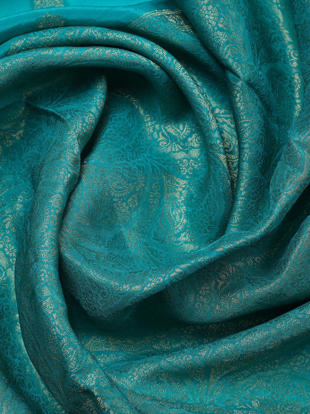Woven Design Chanderi Unstitched Suit With Pant &amp; Dupatta
