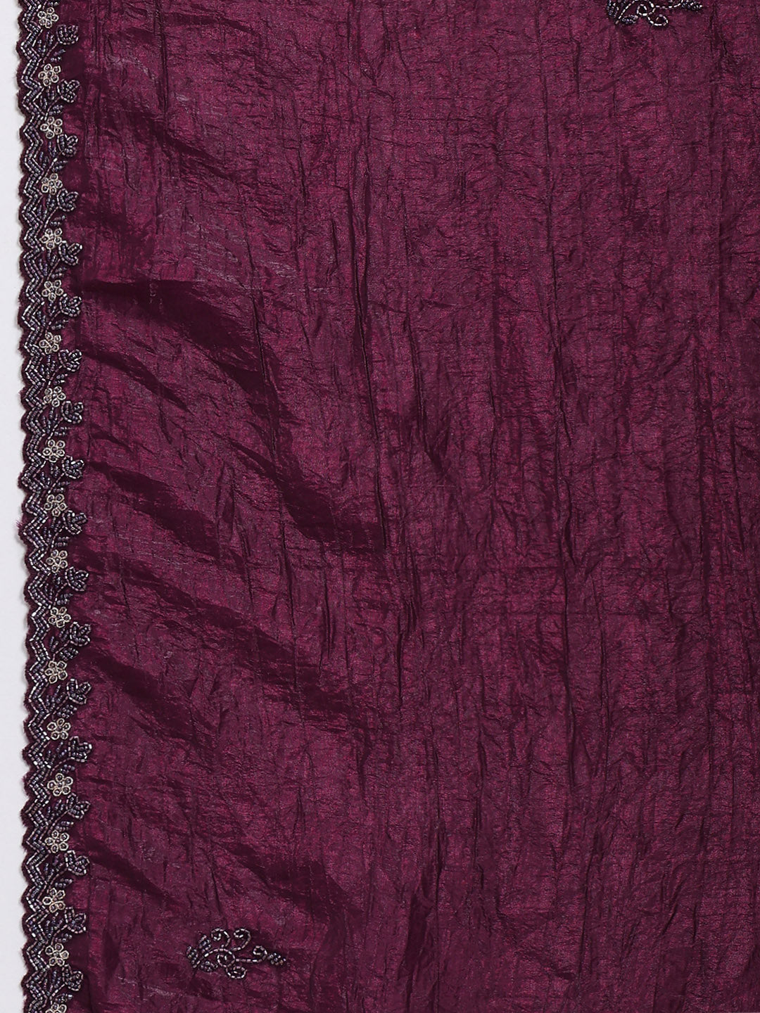 Stone Embroidery Tissue Saree