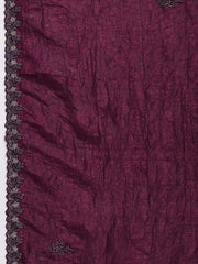 Stone Embroidery Tissue Saree