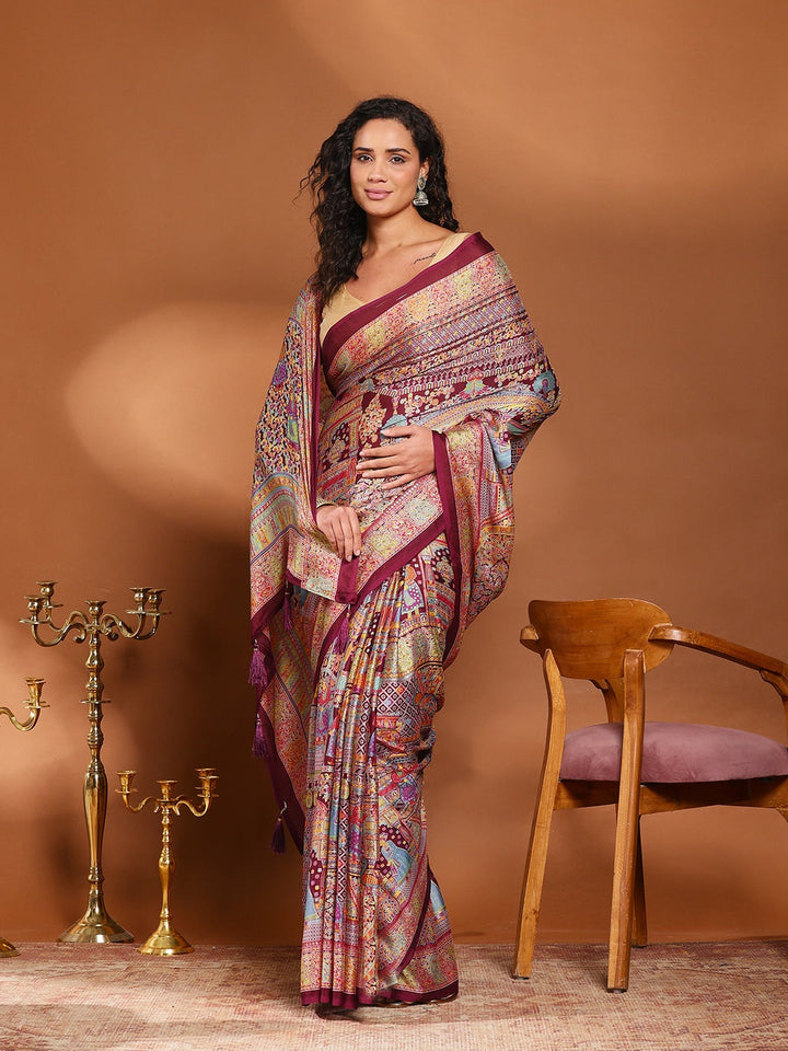 Printed Art Silk Saree