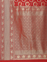 Zari Jaal Woven Crepe Saree