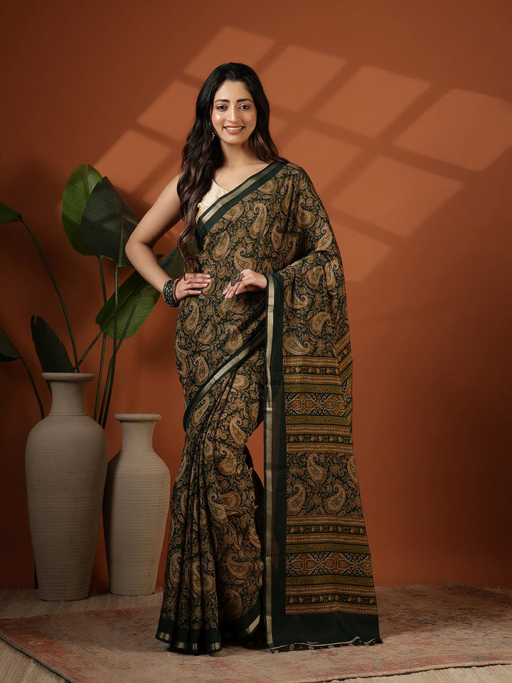 Digital Printed Art Silk Saree