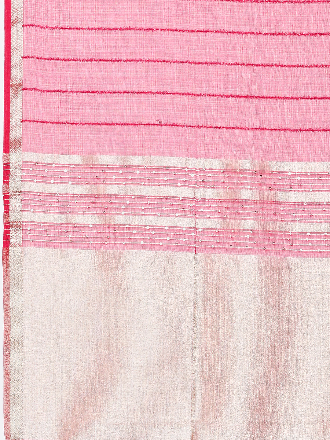 Plain Zari Border Organza Saree