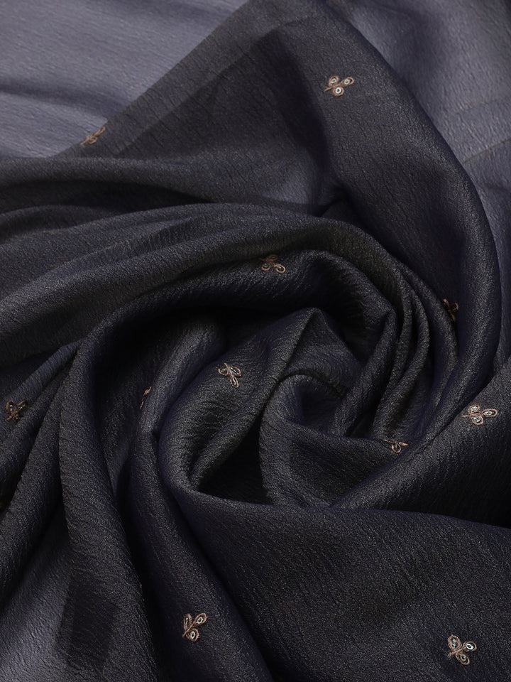 Embroidered Tissue Unstitched Suit With Dupatta
