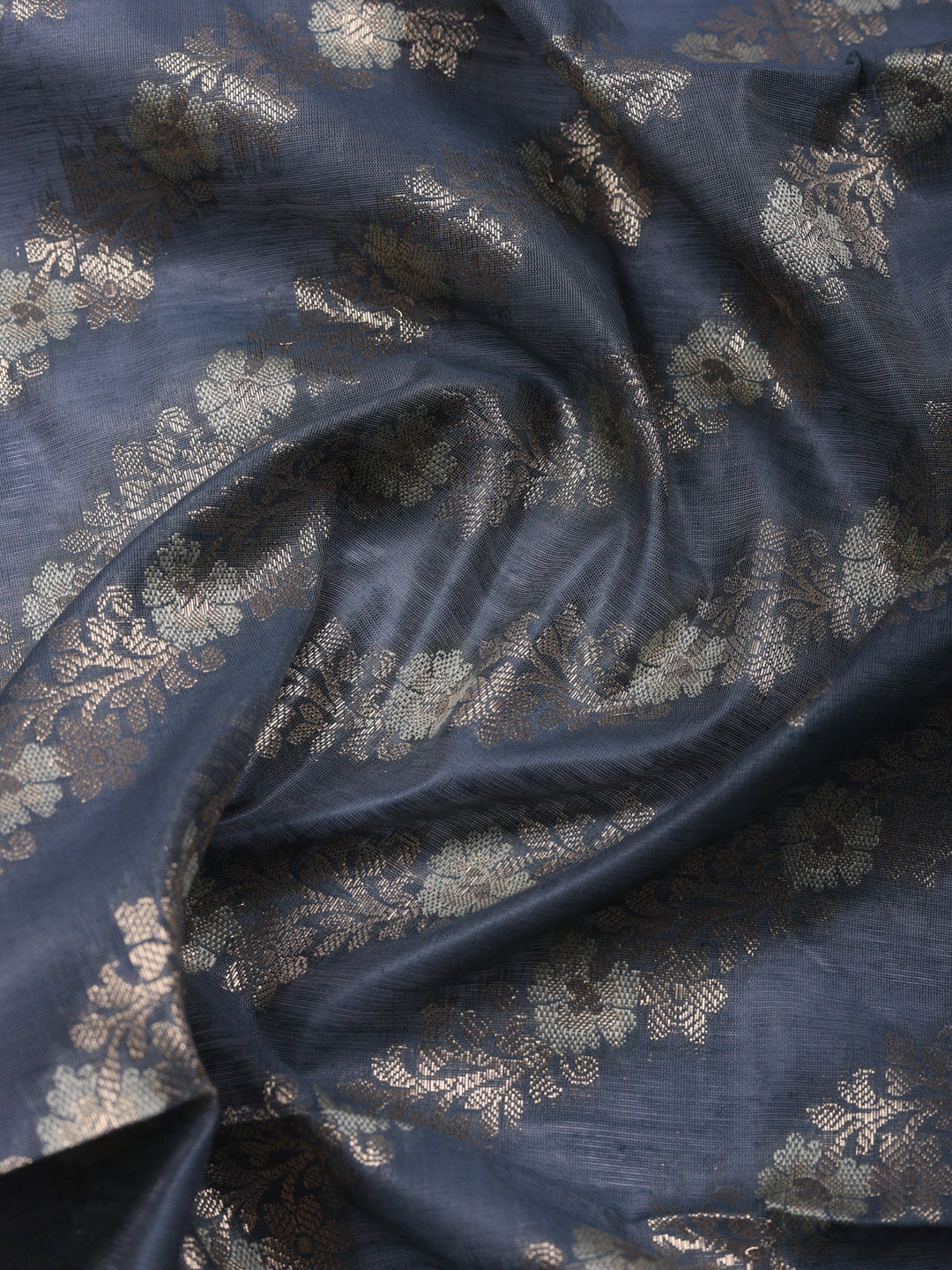 Woven Design Chanderi Unstitched Suit With Pant &amp; Dupatta